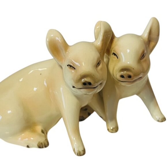 Goebel Hummel Pig Figurine Anthropomorphic Hog Piglet Pigs Germany Sculpture vtg